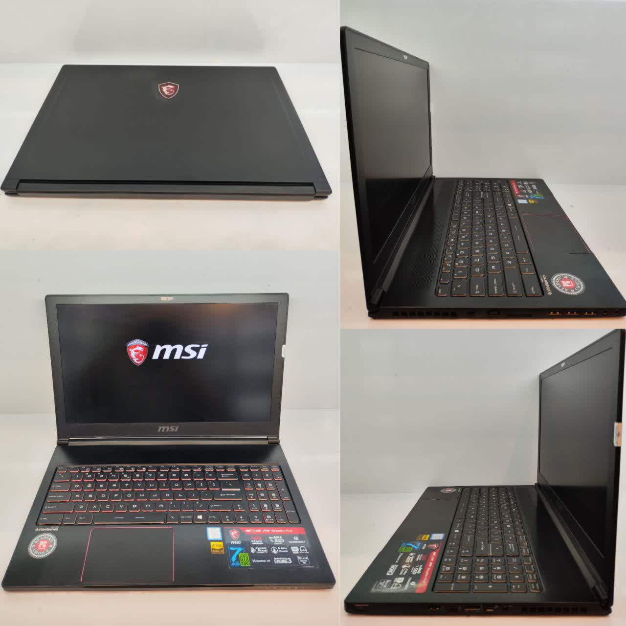 لپ تاپ گیمینگ ام اس آی 15 اینچی مدل MSI Gaming GS63VR – CORE i7(6700Hq)/16GB/256/6GB Nvidia GTX 1060/FHD ips