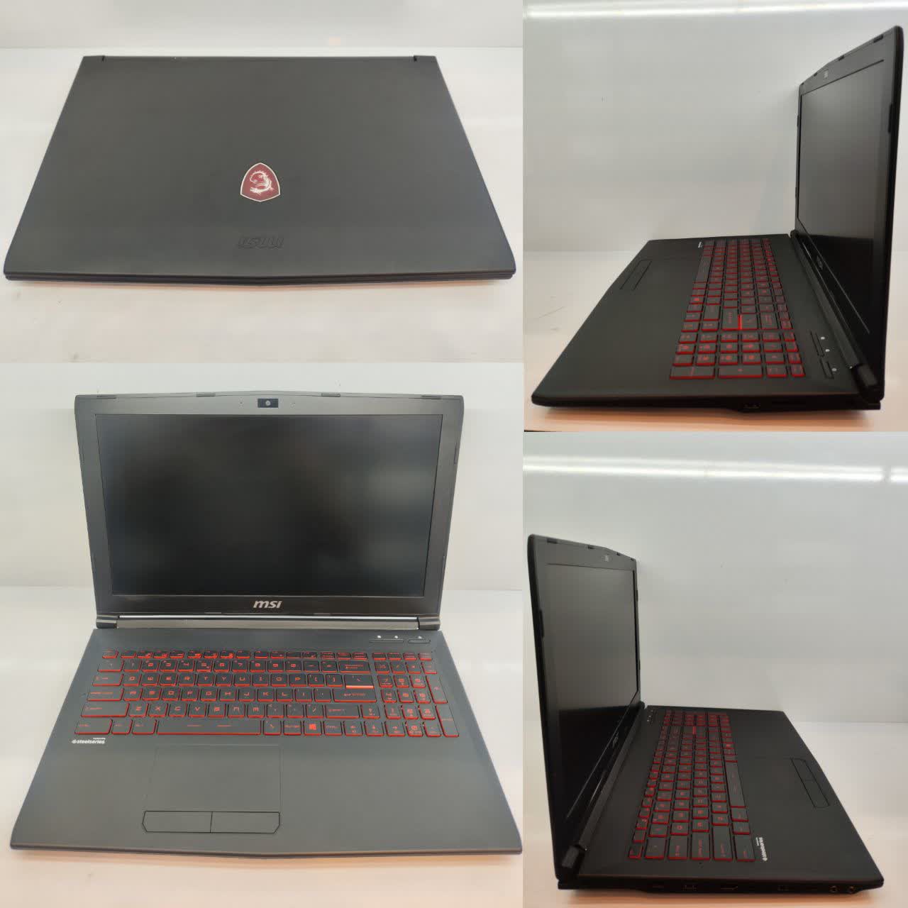 لپ تاپ گیمینگ ام اس آی 15 اینچی مدل MSI Gaming GV628RD– CORE i7(8750H)/16GB/256/4GB Nvidia GTX 1050Ti/FHD ips